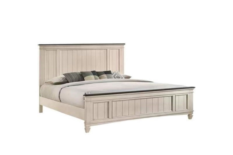 Picture of CHARLES Antique Bed Frame - Queen Size (Platform Bed)