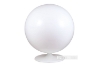 Picture of REPLICA Fiber Glass & Cashmere BALL Chair (White Shell with Black Cashmere Interior)