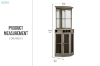 Picture of HAAKEN Corner Bar Buffet & Hutch (Gray)