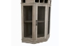 Picture of HAAKEN Corner Oak Bar Buffet & Hutch (Gray)