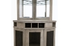 Picture of HAAKEN Corner Oak Bar Buffet & Hutch (Gray)