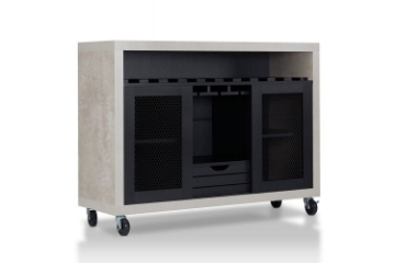 Picture of RALYNA Wine Cabinet / Kitchen Island (Black)