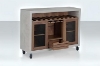 Picture of RALYNA Wine Cabinet / Kitchen Island (Brown)