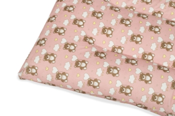 Picture of  ANAIS Velvet Fabric Kids' Pillow (Pink Bear)