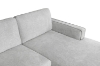 Picture of  LONG ISLAND Sectional Fabric Sofa (Light Grey) - Chaise Facing Right