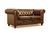 Picture of WILLIFORD 100% Genuine Leather Chesterfield Sofa Range (Tobacco)