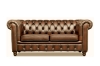 Picture of WILLIFORD 100% Genuine Leather Chesterfield Sofa Range (Tobacco)