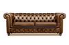 Picture of WILLIFORD 100% Genuine Leather Chesterfield Sofa Range (Tobacco)