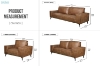 Picture of EASTWOOD Air Leather Sofa Range (Brown)