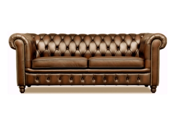 Picture of WILLIFORD 100% Genuine Leather Chesterfield Sofa Range (Tobacco) - Sofa
