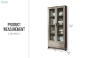 Picture of OTLEY Accent Corner Display Cabinet (Gray)