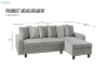 Picture of DIVANO Reversible Corner Sofa (Grey)