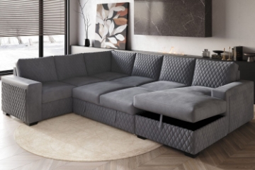 Picture of SONATA Fabric Modular Sofa/Pull-Out Sofa Bed with Storage