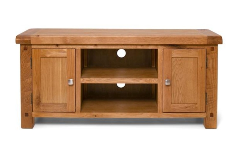 Picture of WESTMINSTER Solid Oak 2-Door TV Unit