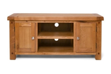 Picture of WESTMINSTER Solid Oak Wood 2-Door TV Unit