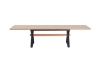 Picture of CAPITOL 71"-118" Adjustable & Extendable Dining Table with Metal Black Legs (Natural)