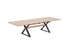 Picture of CAPITOL 71"-118" Adjustable & Extendable Dining Table with Metal Black Legs (Natural)