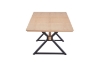 Picture of CAPITOL 71"-118" Adjustable & Extendable Dining Table with Metal Black Legs (Natural)