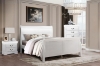 Picture of LOUIS Hevea Wood with LED Lighting Bedroom Combo Set in Queen Size (White) - 3PC Combo