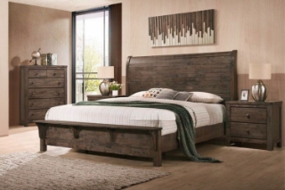 Picture of HEMSWORTH Solid Timber Bedroom Combo Set in Queen Size - 3PC Combo