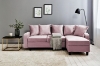 Picture of DIVANO Reversible Corner Sofa (Pink)