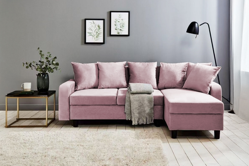 Picture of DIVANO Reversible Corner Sofa (Pink)