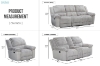 Picture of SELINNA Corduroy Manual Reclining Sofa Range (Mink)