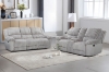 Picture of SELINNA Corduroy Manual Reclining Sofa Range (Mink) - Armchair + Loveseat + Sofa Set