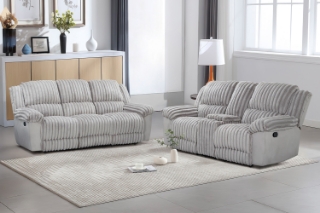 Picture of SELINNA Corduroy Manual Reclining Sofa Range (Mink) - 2RRC+3RR Set