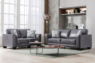 Picture of CAMILLA Air Leather Sofa Range - Loveseat + Sofa Set