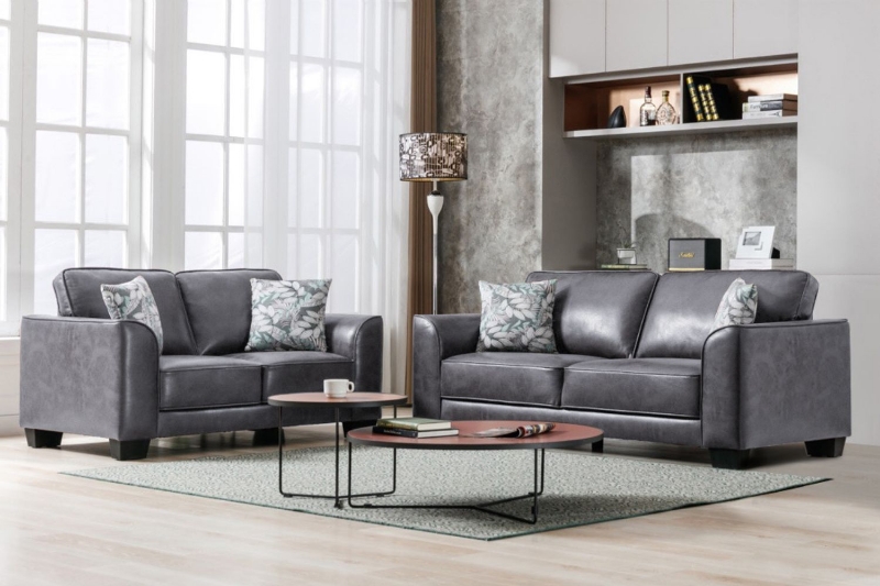 Picture of CAMILLA Tech Fabric Sofa Range - Loveseat + Sofa Set