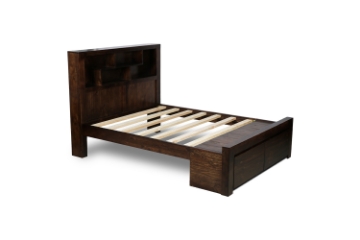 Picture of MALAGA Storage Bed Frame In Queen Size (Walnut)