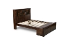 Picture of MALAGA 3PC Storage Bedroom Combo Set in Queen Size (Walnut)