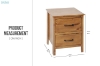 Picture of BAYARD 2-Drawer Bedside Table