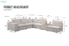 Picture of DYNASTY Modular Corner Sofa Set (Beige)