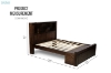 Picture of MALAGA Storage Bed Frame In Queen Size (Walnut)