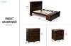 Picture of MALAGA 3PC Storage Bedroom Combo Set in Queen Size (Walnut)