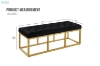 Picture of CARTER 47.2" Velvet Bench (Black)