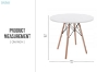 Picture of EAMES D31.5" Round Dining Table (White)