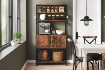 Picture of CARTER 2-Door Kitchen Cabinet with Shelf (31.4"x66.9"x15.7")