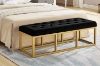 Picture of CARTER 47.2" Velvet Bench (Black)