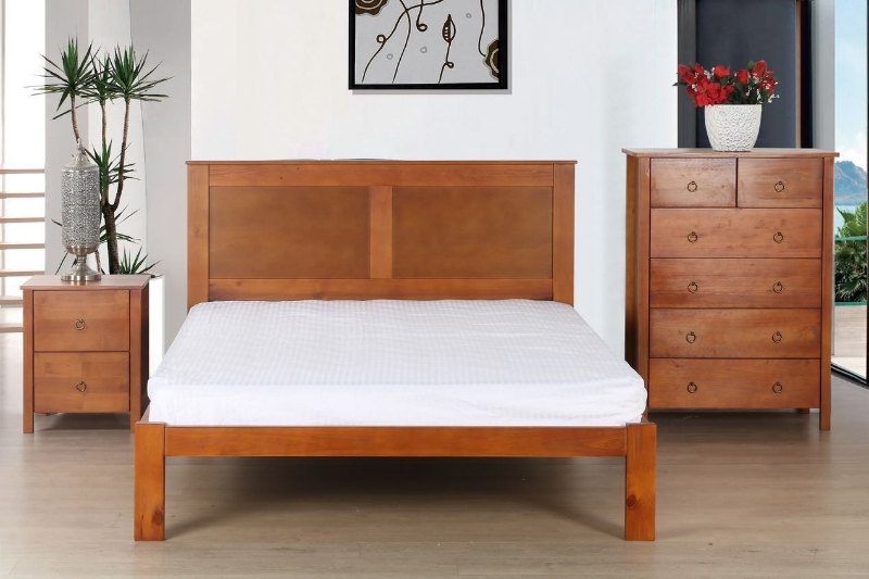 Picture of METRO 3PC Bedroom Combo Set in Twin/Double/Queen/ Eastern King Sizes (Honey)