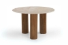 Picture of BLIX D47" Mango Wood Round Dining Table with Marble Top