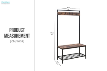 Picture of CARTER 34" Coat Hanger and Shoe Rack
