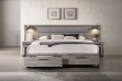Picture of WESTDEN Bed Frame with 2 Nightstand 3PC Combo (Grey) - King Size