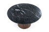 Picture of HUBIE D47" Mango Wood Round Dining Table with Marble Top