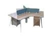 Picture of FOCUS Office System 3-Seater Triangle Desks
