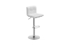 Picture of AKALI Adjustable Swivel Gas Lift Bar Stool (White) - Each