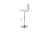 Picture of AKALI Adjustable Swivel Gas Lift Bar Stool (White) - Each