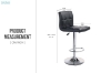 Picture of AKALI Adjustable Swivel Gas Lift Bar Stool (Black)